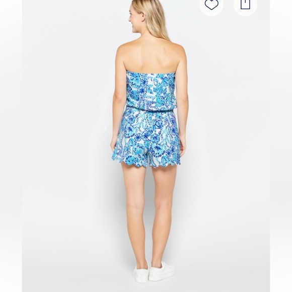 LILLY PULITZER Jace Romper blue size large - Picture 15 of 16